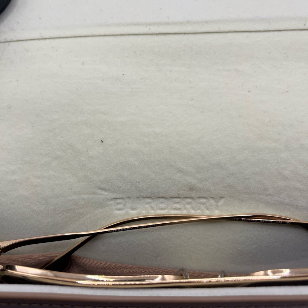 Burberry Gold and Brown Men's Sunglasses - Picture 5 of 9